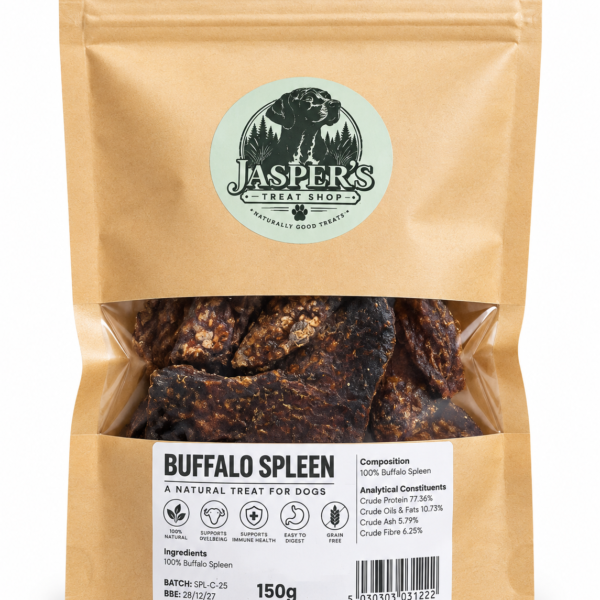 Buffalo spleen for dogs natural dog treats 150g